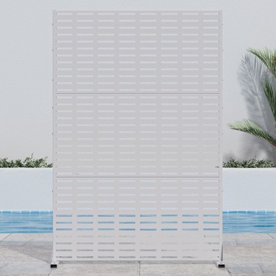 PexFix 72 in. H x 47 in. W Outdoor Metal Privacy Screen Garden Fence Wall Applique