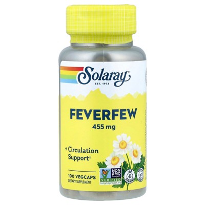 Solaray Feverfew, 455 mg, 100 VegCaps