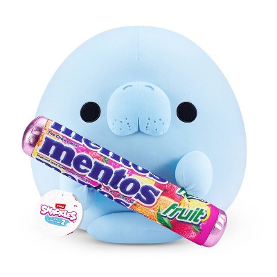 Snackles 14" Sea Cow and Mentos Stuffed Animal: Manatee Plushie, Polyester Character Toy