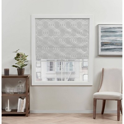 Prague Trellis Blackout Roman Curtain Shades - Exclusive Home