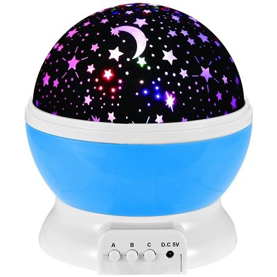 JuzToys Night Light Projection Lamp, Starry Skies, Blue