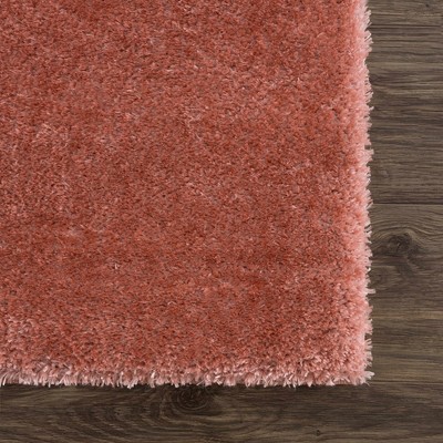 Hauteloom Heavenly Solid Pink Plush Rug