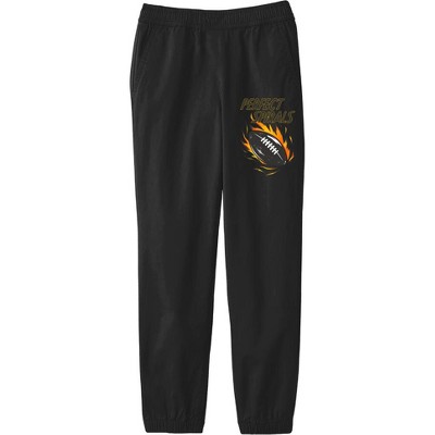 "Perfect Spirals" Flaming Football Youth Jogger Pants