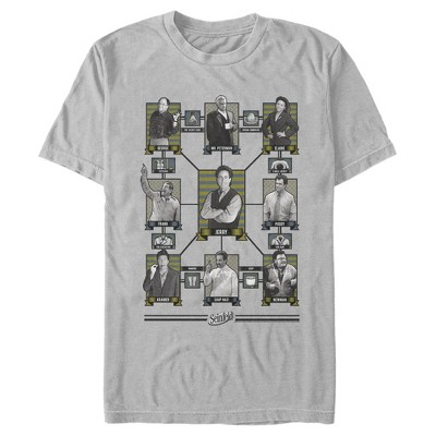 Men's Seinfeld Character Portraits T-Shirt