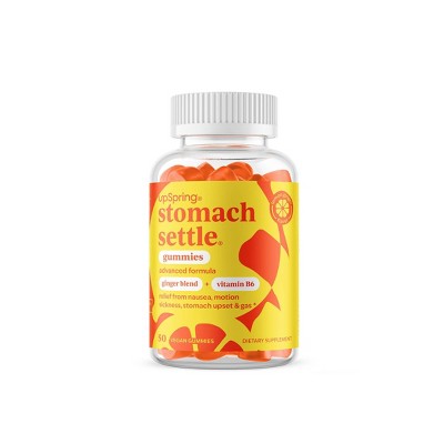 UpSpring Stomach Settle Nausea Relief Gummies - Lemon Ginger - 50ct