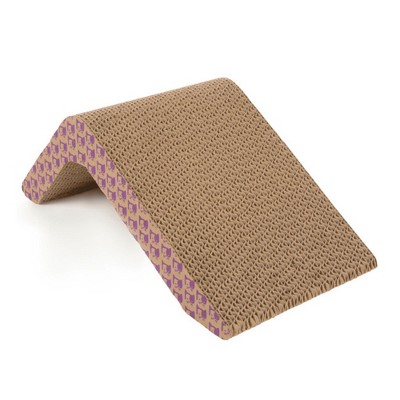 SmartyKat Scratch Ladder Angled Corrugate Cat Scratcher with Catnip Infusion Technology