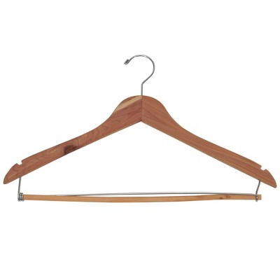 Household Essentials 4pk Cedar Fresh Coat Hangers Natural: Cedar for Closets, Clothes Hangers, Adult Use, 17.5" Width