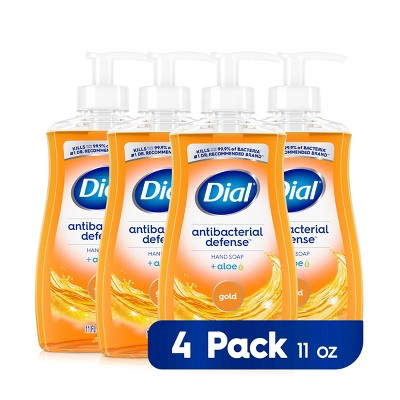 Dial Complete Antibacterial Liquid Hand Soap - Gold - 11oz/4pk