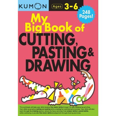Kumon My Big Book of Cutting, Pasting, & Drawing - (Paperback)