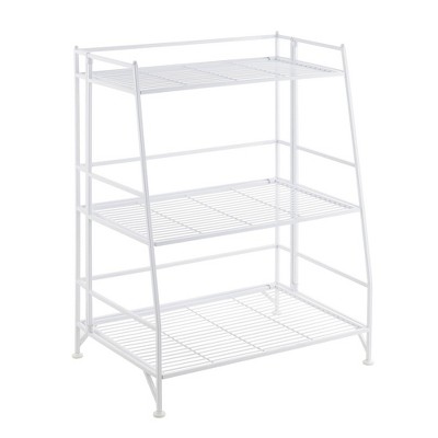 Breighton Home 34" Extra Storage 3 Tier Ladder Folding Metal Shelf