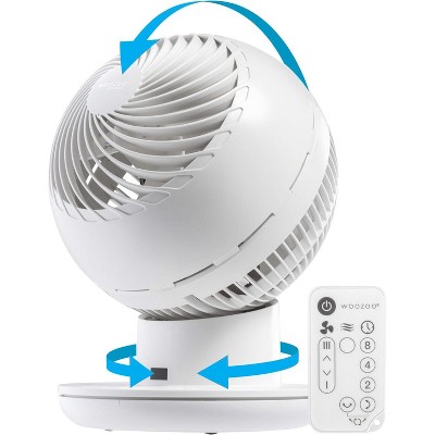 IRIS USA WOOZOO Fan with Remote, Oscillating Fan, Desk Fan, Table Air Circulator, Globe Fan, Fan for Bedroom, Low Noise DC Motor