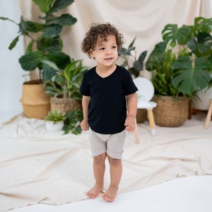 Toddler V-Neck Tee in Midnight - 1 of 4