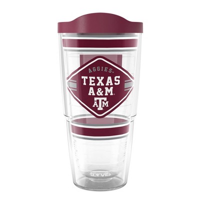 NCAA Texas A&M Aggies 24oz First String Classic Tumbler: BPA-Free Plastic Drinkware