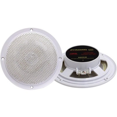 Pyramid 5.25” Dual Waterproof Marine Speakers - Outdoor Car/Boat Radio Stereo Speakers with Mounting Kit, Speaker Wire, and Grills - Pair