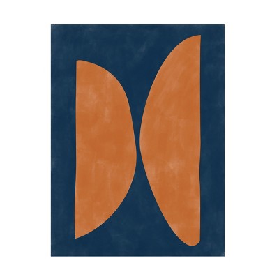 Trademark Fine Art - Elena Ristova  blue rust 64 Canvas Art