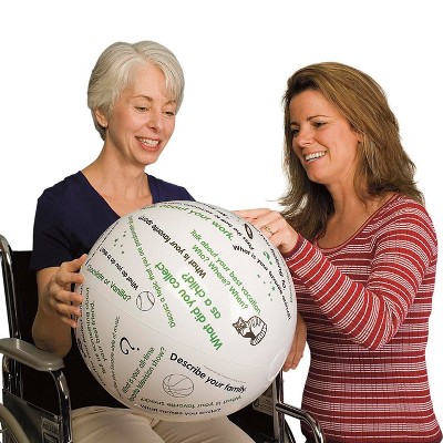S&S Worldwide Toss N Talk-About Getting Acquainted Ball 24in