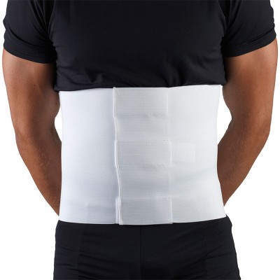 OTC Abdominal Binder, 10-Inch Chest and Rib Panel, Elastic, White