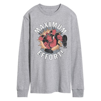 Men's - Marvel - Deadpool Maximum Effort Long Sleeve Graphic T-Shirt