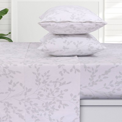 Tribeca Living 6 oz Cotton German Flannel Deep Pocket Sheet Set