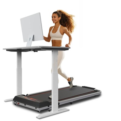 NAYSAYE 2 in 1 Folding Treadmill, Treadmill Under Desk Walking Pad with Remote Control for Home Office, ‎Gray, 22.3"*38"*46.46"