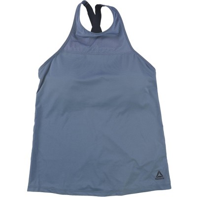 Reebok Womens Fitted Long Workout Tank Top