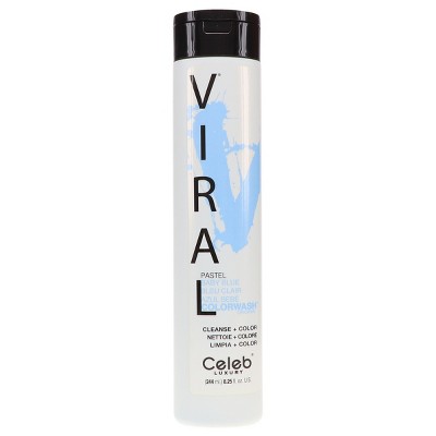 Celeb Luxury Viral Pastel Baby Blue Colorwash Shampoo 8.25 oz