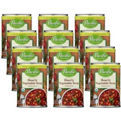 Pacific Foods Organic Hearty Vegetable Soup - Case of 12/16.3 oz