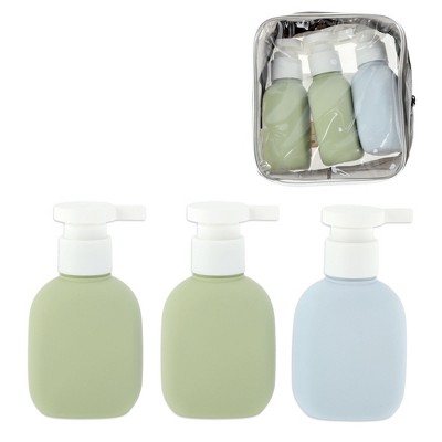 Unique Bargains Compact Plastic Travel Container Set 100ml 3 Pcs