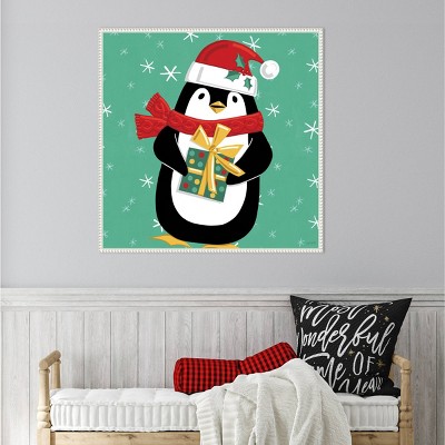 Amanti Art 30"x30" Festive Christmas IV by Anne Tavoletti Framed Canvas Wall Art Print