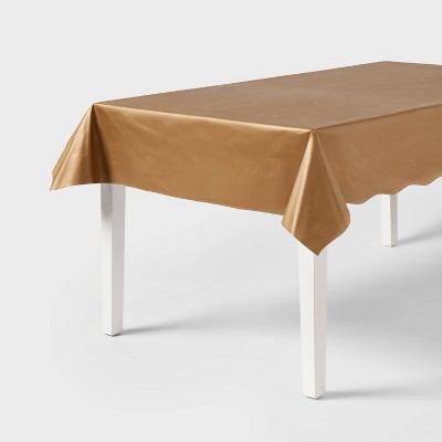 Disposable Chrome Table Cover Gold - Spritz™