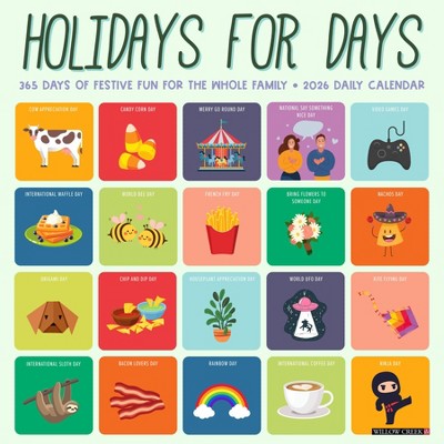 Willow Creek Press 2026 Holidays for Days Wall Calendar
