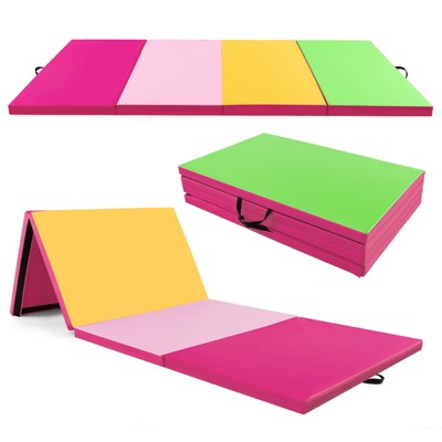 Infans 10' x 4' x 2" 4-Panel Folding Exercise Mat w/Carrying Handles for Gym Yoga
