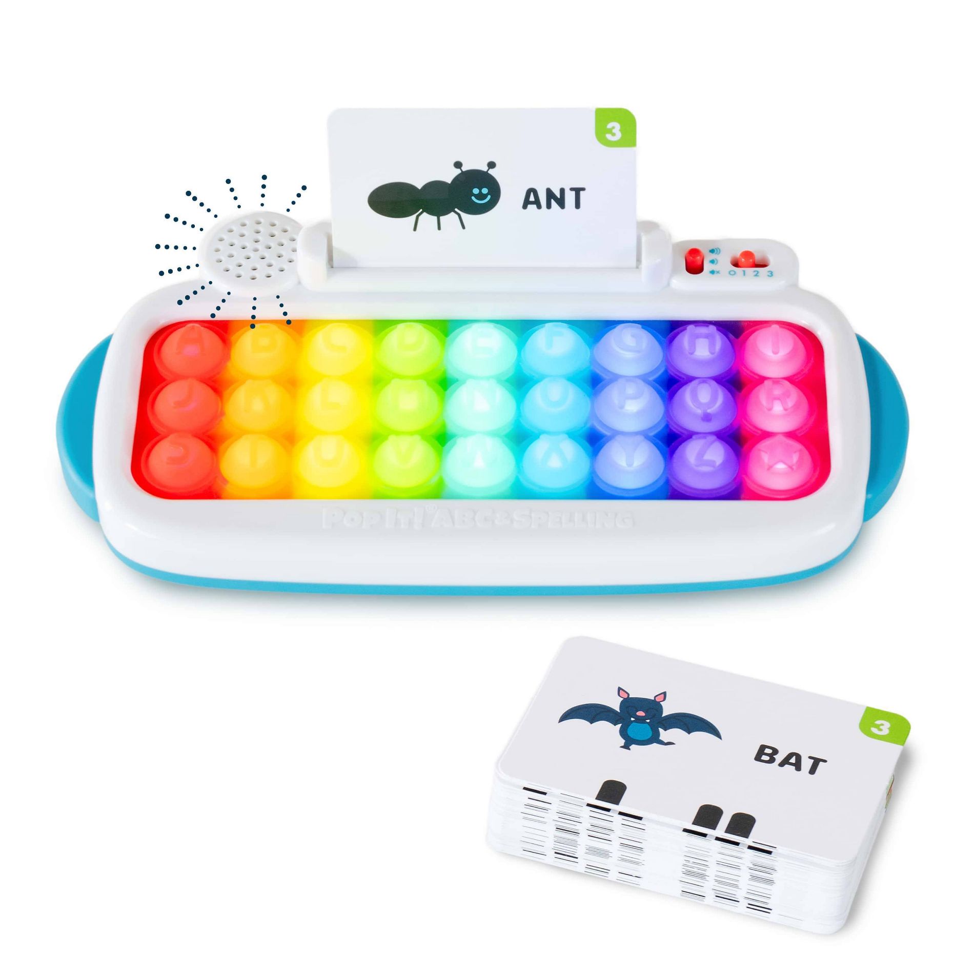 Chuckle and Roar ABC & Spelling Pop Keyboard: Preschool Language System with Animal Figure