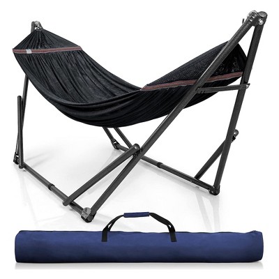 Tranquillo Universal 106.5" Double Hammock with Adjustable Stand and Bag