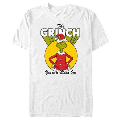 Men's Dr. Seuss Christmas Grinch You're a Mean One T-Shirt