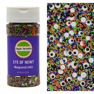 Mystic Sprinkles Eye of Newt Nonpareils Mix 4oz Bottle