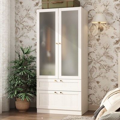 Famapy Modular Gray Combination Wardrobe: Customizable & Spacious Storage Solution