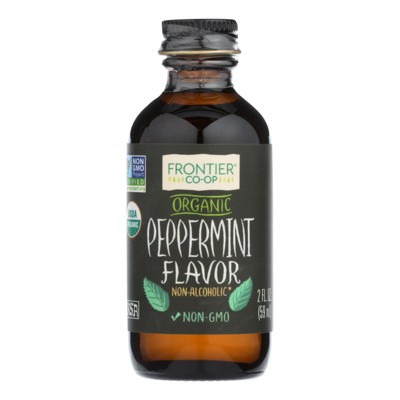 Frontier Co-Op Organic Peppermint Flavor Non-Alcoholic - 2 oz
