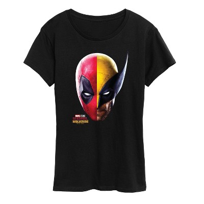Women's - Marvel - Deadpool & Wolverine Split Space Short Sleeve Graphic T-Shirt