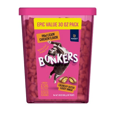 Bonkers Bites Paw Lickin Chicken Flavor Cat Treats - 30oz