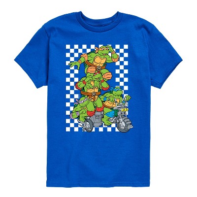 Boys' - Teenage Mutant Ninja Turtles - Checker Graphic Short Sleeve Graphic T-Shirt