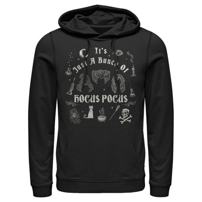 Men's Disney Hocus Pocus It's Just a Bunch of Hocus Pocus Icons Pull Over Hoodie