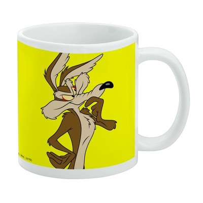 Looney Tunes Wile E Coyote Ceramic Coffee Mug  Novelty Gift Mugs for Coffee  Tea and Hot Drinks  11oz  White