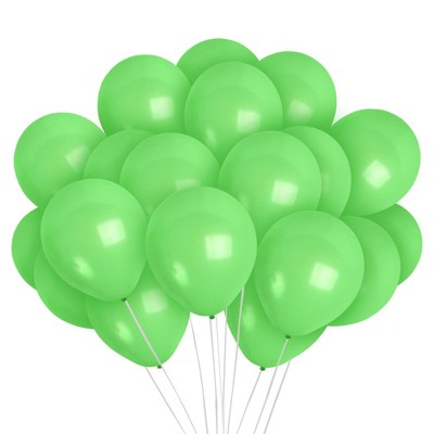Treasures Gifted Light Green Balloons - 12 Inch Latex Balloons - 72 Pack