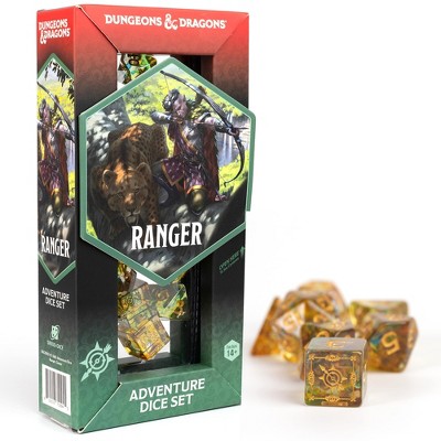 Dungeons & Dragons D&D Adventure Dice: Ranger - Green Multi, 16pc RPG Die Set