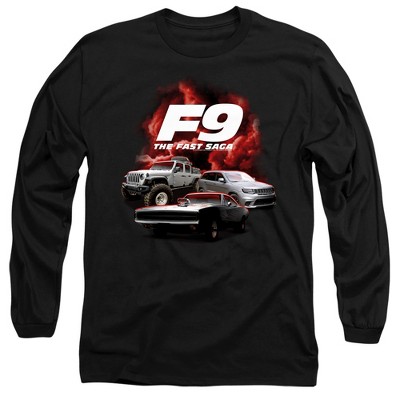 Men’s Fast And The Furious 9 Car Group Long Sleeve T-Shirt