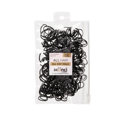 scunci Mixed Size Polyband Hair Ties - 300pc