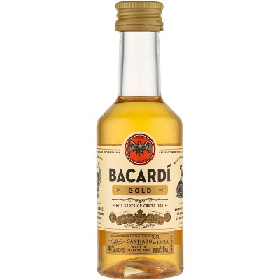 Bacardi Gold Caribbean Rum - 50ml Bottle