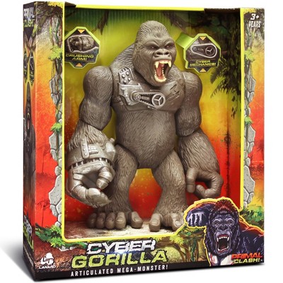 Lanard Primal Clash! Cyber Gorilla Mega Monster! - 10" Articulated Figure 3+