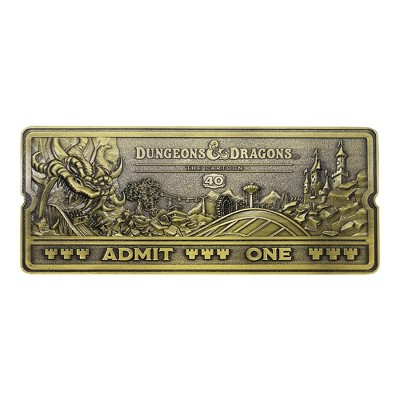 Fanattik Dungeons & Dragons: The Cartoon 40th Anniversary Rollercoaster Ticket Replica